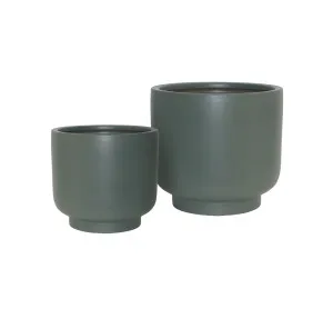 Hanson Noa Set of 2 Planter - Clover by GlobeWest, a Plant Holders for sale on Style Sourcebook