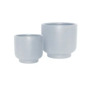 Hanson Noa Set of 2 Planter - Blue by GlobeWest, a Plant Holders for sale on Style Sourcebook