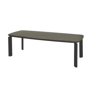 Portsea Vogue Dining Table - Grey Stone - Charcoal Aluminium by null, a Outdoor Furniture for sale on Style Sourcebook