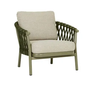 Montroi Weave Sofa Chair - Jungle Green - Natural by null, a Outdoor Furniture for sale on Style Sourcebook