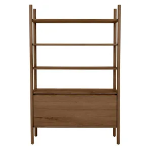 Owen Drawer Shelving Unit - Mocha Oak by null, a Bookshelves for sale on Style Sourcebook