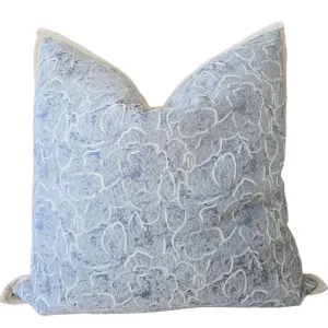 Autumn Haven Cushion 55cm Square - Blooming Flowers Blue by null, a Cushions, Decorative Pillows for sale on Style Sourcebook