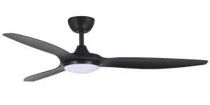 Brilliant Fantastic 52? DC Ceiling Fan with LED Light Kit and Remote Black by Brilliant, a Ceiling Fans for sale on Style Sourcebook