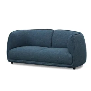 Ex Display - Chapman 2 Seater Fabric Sofa - Dark Blue by Interior Secrets - AfterPay Available by Interior Secrets, a Sofas for sale on Style Sourcebook