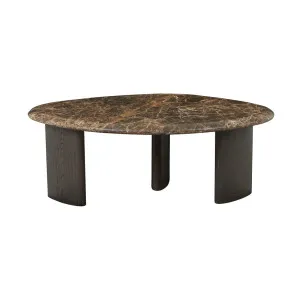 Natadora Kora Marble Coffee Table - Medium - Natural Emperador Marble - Bison by null, a Coffee Table for sale on Style Sourcebook