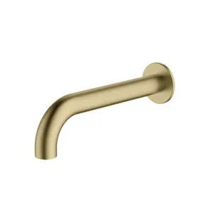 Venice Wall Bath Or Basin Spout Curved 200mm 5Star Classic Lead Free In Gold By Oliveri by Oliveri, a Bathroom Taps & Mixers for sale on Style Sourcebook