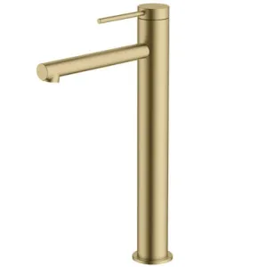 Venice Tower Basin Mixer (Straight Spout) 5Star Classic Lead Free In Gold By Oliveri by Oliveri, a Bathroom Taps & Mixers for sale on Style Sourcebook