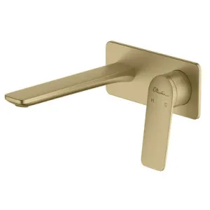 Paris Wall Bath Or Basin Mixer (200mm Spout & Wall Plate) 3Star Classic Lead Free In Gold By Oliveri by Oliveri, a Bathroom Taps & Mixers for sale on Style Sourcebook
