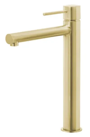 Vivid Slimline Hob Tall Basin Mixer (Straight Spout) 6Star Lead Free | Made From Brass In Gold By Phoenix by PHOENIX, a Bathroom Taps & Mixers for sale on Style Sourcebook