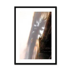 Sydney Harbour Bridge Morning Fog Sunrise Glow Framed & Mounted Print by Adam Davies, a Prints for sale on Style Sourcebook