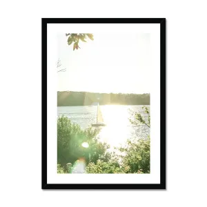 Coastal Sail Away Sunset Sydney Harbour Framed Print by Adam Davies, a Prints for sale on Style Sourcebook