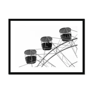 Ferris Wheel Black & White Framed & Mounted Print by Seek & Ramble, a Prints for sale on Style Sourcebook