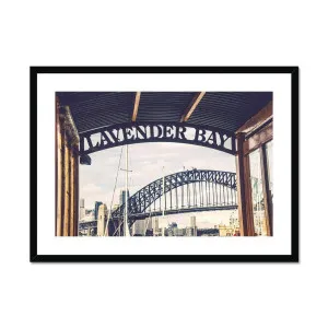 Lavender Bay Wharf Sydney Framed & Mounted Print by Seek & Ramble, a Prints for sale on Style Sourcebook