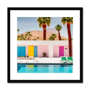 Palm Springs Coloured Doors Framed & Mounted Print by Seek & Ramble, a Prints for sale on Style Sourcebook
