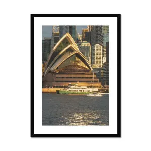Sydney Opera House Dusk View Framed & Mounted Print by Seek & Ramble, a Prints for sale on Style Sourcebook