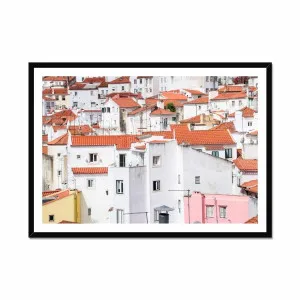 Portugal Lisbon Alfama Rooftops Framed Print by Seek & Ramble, a Prints for sale on Style Sourcebook