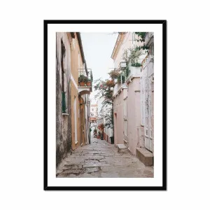 La Maddalena Street Italy Framed Print by Seek & Ramble, a Prints for sale on Style Sourcebook