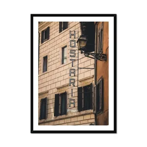 Hosteria Roma Framed Print by Seek & Ramble, a Prints for sale on Style Sourcebook
