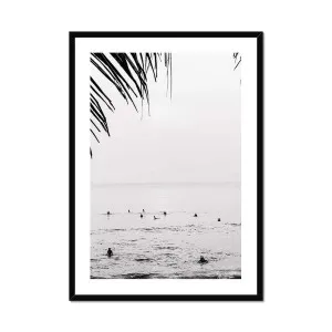 Black and White Bali Canggu Surfers Framed Print by Seek & Ramble, a Prints for sale on Style Sourcebook