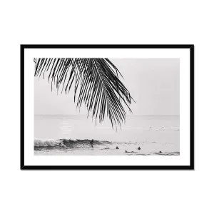 Black and White Bali Canggu Surfers Paradise Framed Print by Seek & Ramble, a Prints for sale on Style Sourcebook