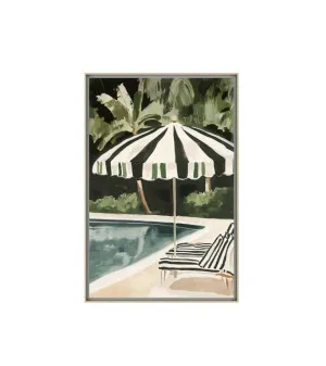 Palm Shade Afternoon Wall Art Canvas 120cm x 80cm by Luxe Mirrors, a Artwork & Wall Decor for sale on Style Sourcebook