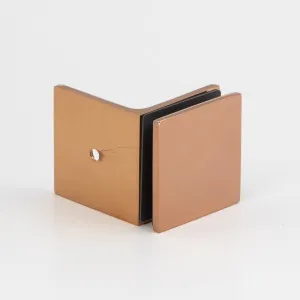 Boston 90 Degree Wall to Glass Bracket Polished Rose Gold by Estelle, a Bathroom Fixtures for sale on Style Sourcebook