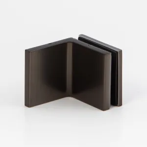 Wall to Glass Bracket with Cover Plate - Brushed Gun Metal by Estelle, a Bathroom Fixtures for sale on Style Sourcebook