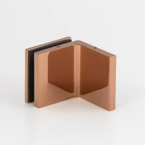 Stealth Wall to Glass Bracket with Cover Plate - Polished Rose Gold by Estelle, a Bathroom Fixtures for sale on Style Sourcebook
