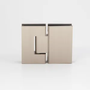 Stealth Glass to Glass 180 Degree  Hinge Satin Nickel by Estelle, a Bathroom Fixtures for sale on Style Sourcebook