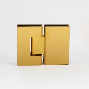 Stealth Glass to Glass 180 Degree Hinge Raw Brushed Brass by Estelle, a Bathroom Fixtures for sale on Style Sourcebook