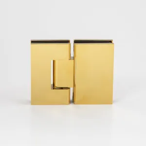 Stealth Glass to Glass 180 Degree Hinge Polished Gold by Estelle, a Bathroom Fixtures for sale on Style Sourcebook
