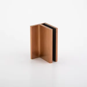 Statesman Wall to Glass Clamp with leg Brushed Rose Gold by Estelle, a Bathroom Fixtures for sale on Style Sourcebook