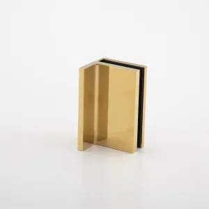 Statesman Wall to Glass Clamp with leg Polished Gold by Estelle, a Bathroom Fixtures for sale on Style Sourcebook