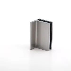 Statesman Wall to Glass Clamp with leg Satin Chrome by Estelle, a Bathroom Fixtures for sale on Style Sourcebook