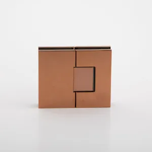 Statesman Glass to Glass Hinge Polished Rose Gold by Estelle, a Bathroom Fixtures for sale on Style Sourcebook