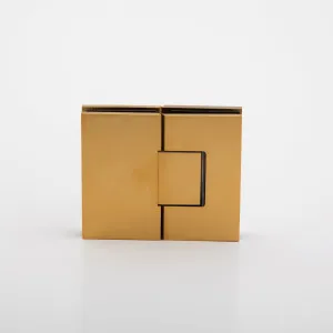 Statesman Glass to Glass Hinge Raw Brushed Brass by Estelle, a Bathroom Fixtures for sale on Style Sourcebook