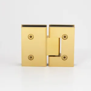 Boston Glass to Glass 180 Degree Hinge Brushed Brass by Estelle, a Bathroom Fixtures for sale on Style Sourcebook