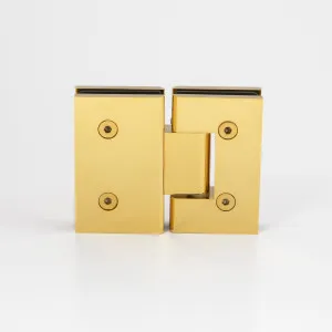 Boston Glass to Glass 180 Degree Hinge Polished Gold by Estelle, a Bathroom Fixtures for sale on Style Sourcebook