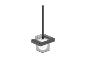 Boston Toilet Brush and Holder Matte Black by null, a Toilet Brushes & Sets for sale on Style Sourcebook