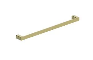 Boston Towel Rail Single 600mm Brushed Brass by Estelle, a Towel Rails for sale on Style Sourcebook