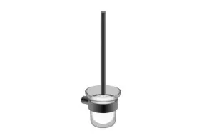 Statesman Toilet Brush and Holder Matte Black by null, a Toilet Brushes & Sets for sale on Style Sourcebook