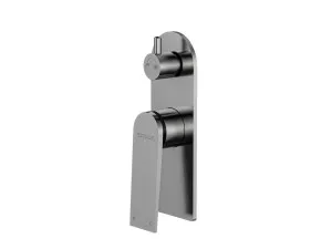 Statesman Shower Mixer with Diverter Satin Nickel by null, a Shower Heads & Mixers for sale on Style Sourcebook