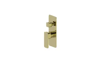Boston Shower Mixer with Diverter Brushed Brass by null, a Shower Heads & Mixers for sale on Style Sourcebook