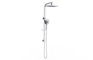 Square Shower Rail Set Polished Chrome by null, a Showers for sale on Style Sourcebook