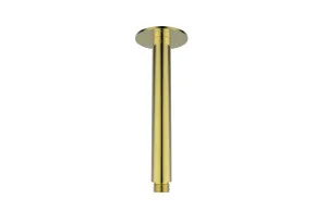 Ceiling Mounted Shower Arm 300mm Brushed Brass by null, a Shower Heads & Mixers for sale on Style Sourcebook