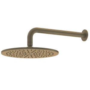 Pinnacles Wall Mount Shower Head and Arm Antique Brass by Estelle, a Shower Heads & Mixers for sale on Style Sourcebook