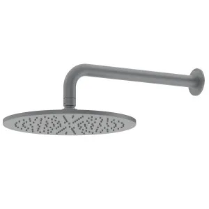 Pinnacles Wall Mount Shower Head  and Arm Brushed Gun Metal by null, a Shower Heads & Mixers for sale on Style Sourcebook