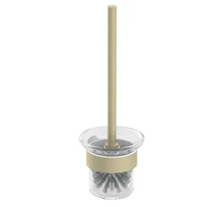 Pinnacles Toilet Brush and Holder Soft Gold Brushed by null, a Toilet Brushes & Sets for sale on Style Sourcebook