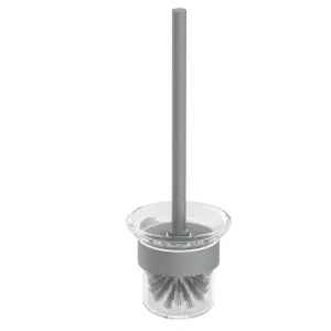 Pinnacles Toilet Brush and Holder Brushed Gun Metal by null, a Toilet Brushes & Sets for sale on Style Sourcebook