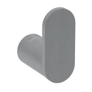 Pinnacles Bathroom Robe Hook Brushed Gun Metal by null, a Shelves & Hooks for sale on Style Sourcebook
